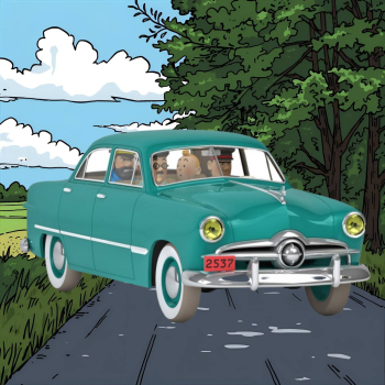 Tim & Struppi Collectible Car 1:24 La Custom de Sbrodj kaufen | Tintin Modellauto | Hoppla Stuff